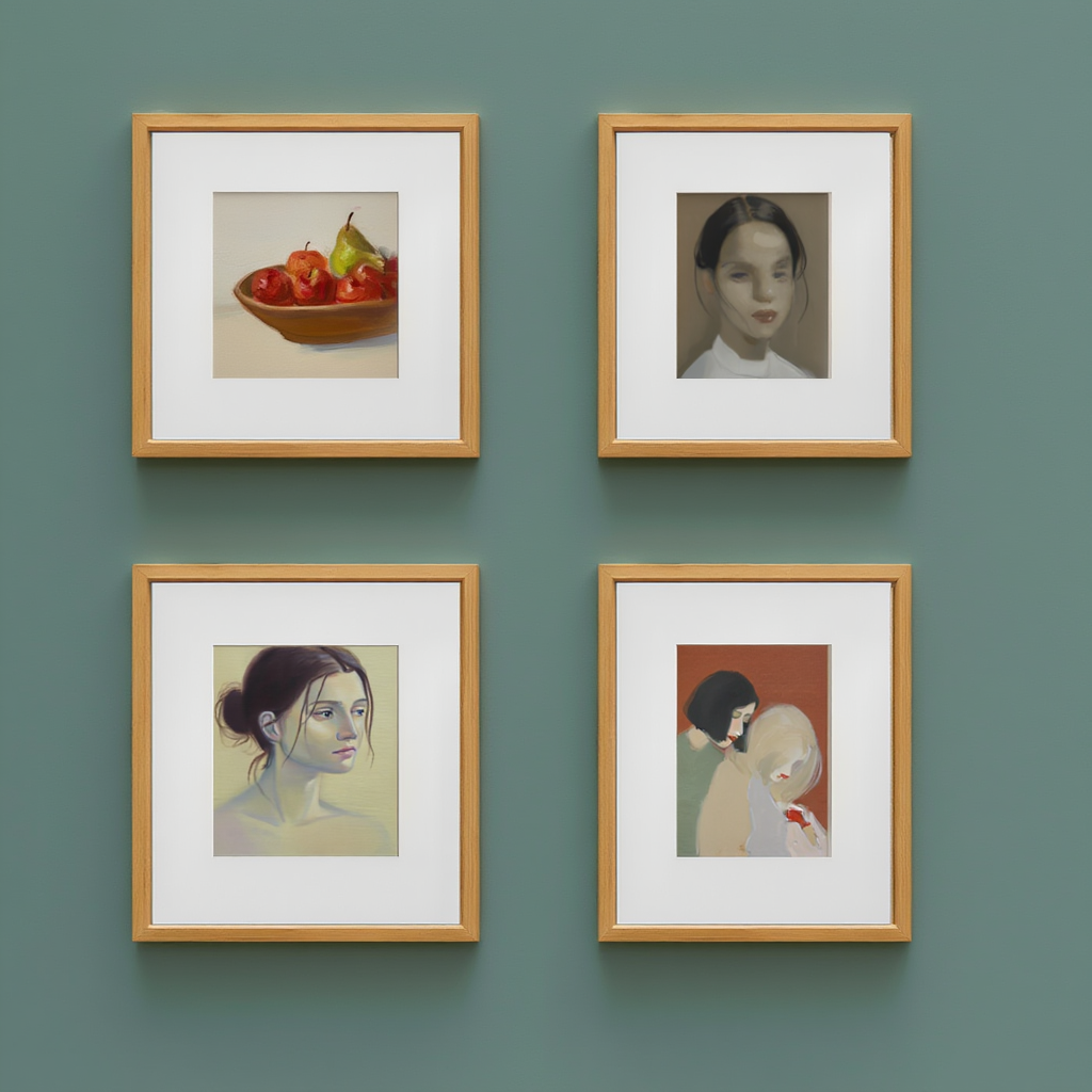 Helene Schjerfbeck – Nordic Minimalist Series 4 Prints Mix & Match