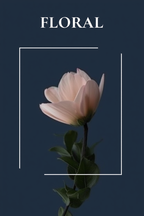 Blooming Horizon – Floral Art Print - Hakyarts