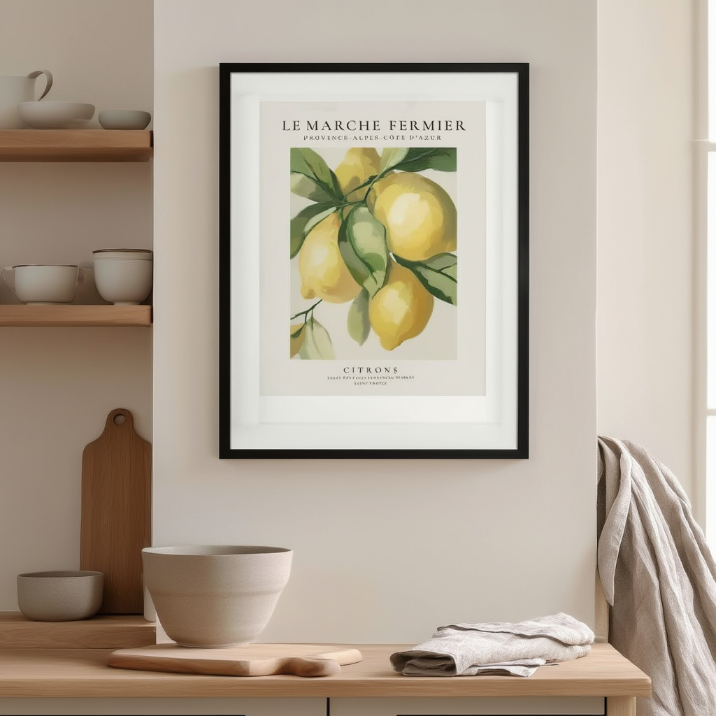 Le Marché Fermier — Citrus Print