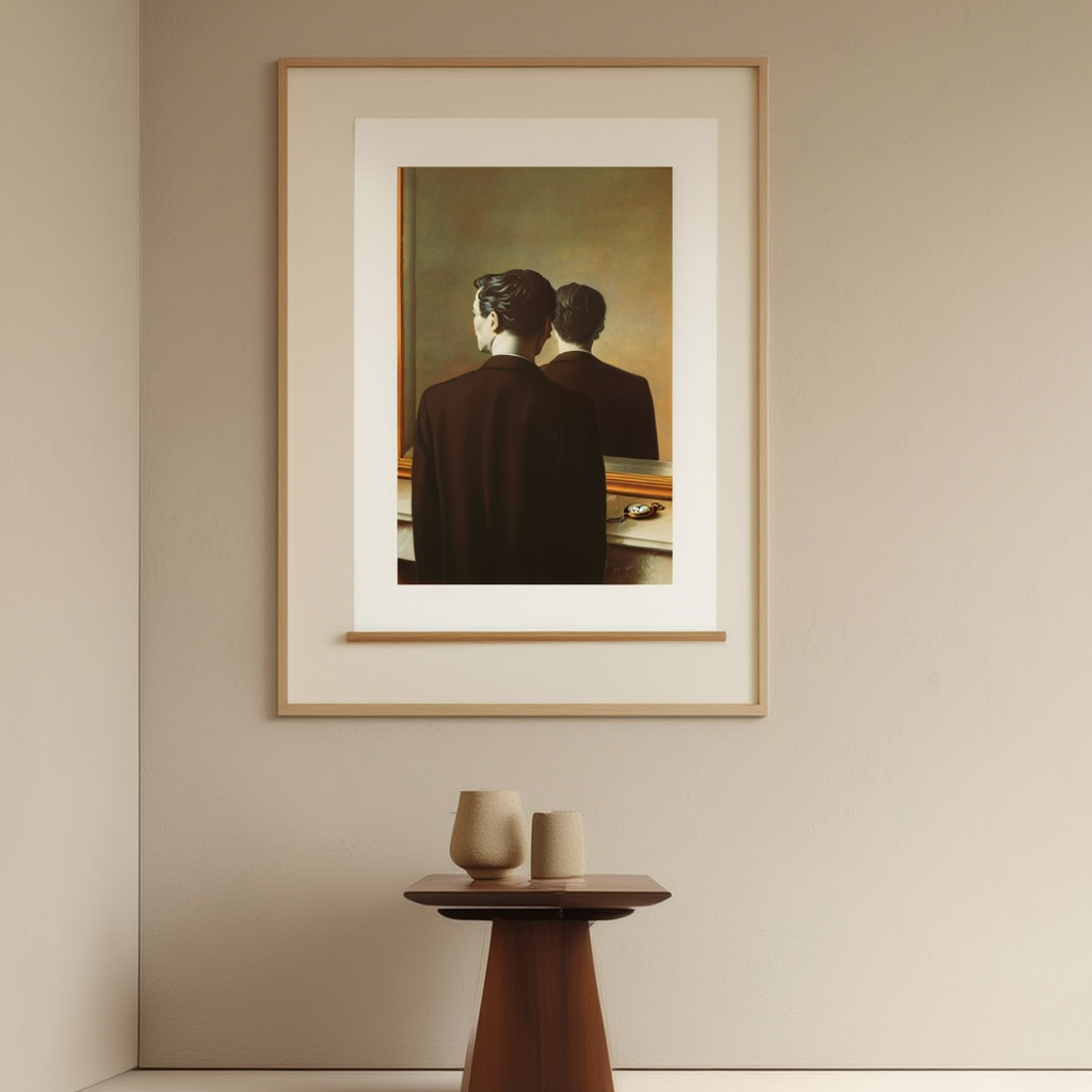 The Sky Beyond the Mirror – Inspired by René Magritte