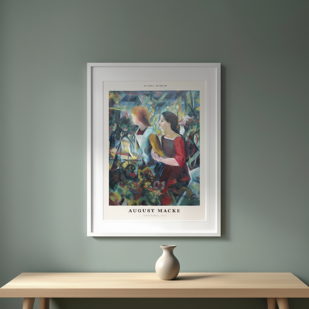 August Macke - Two Girls Poster