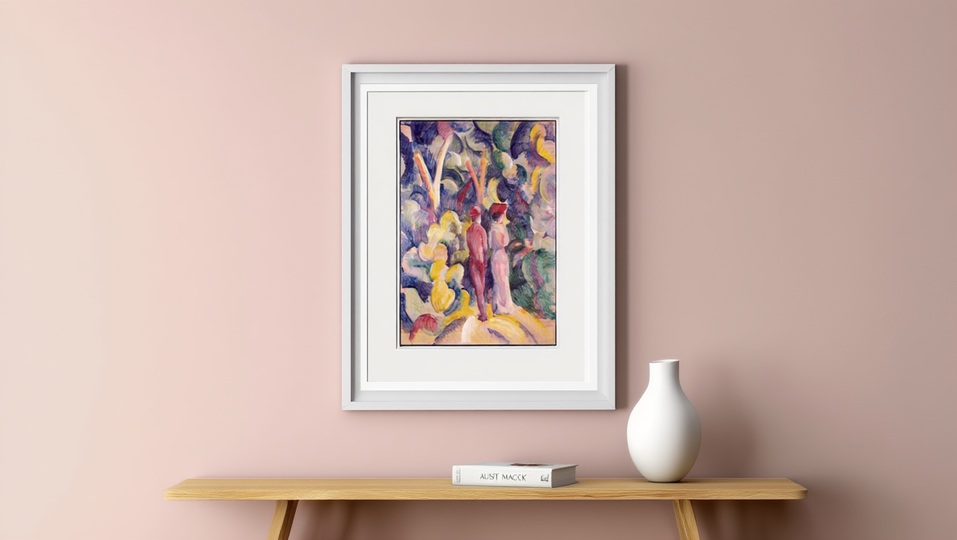 August Macke - Couple on the Forest Track