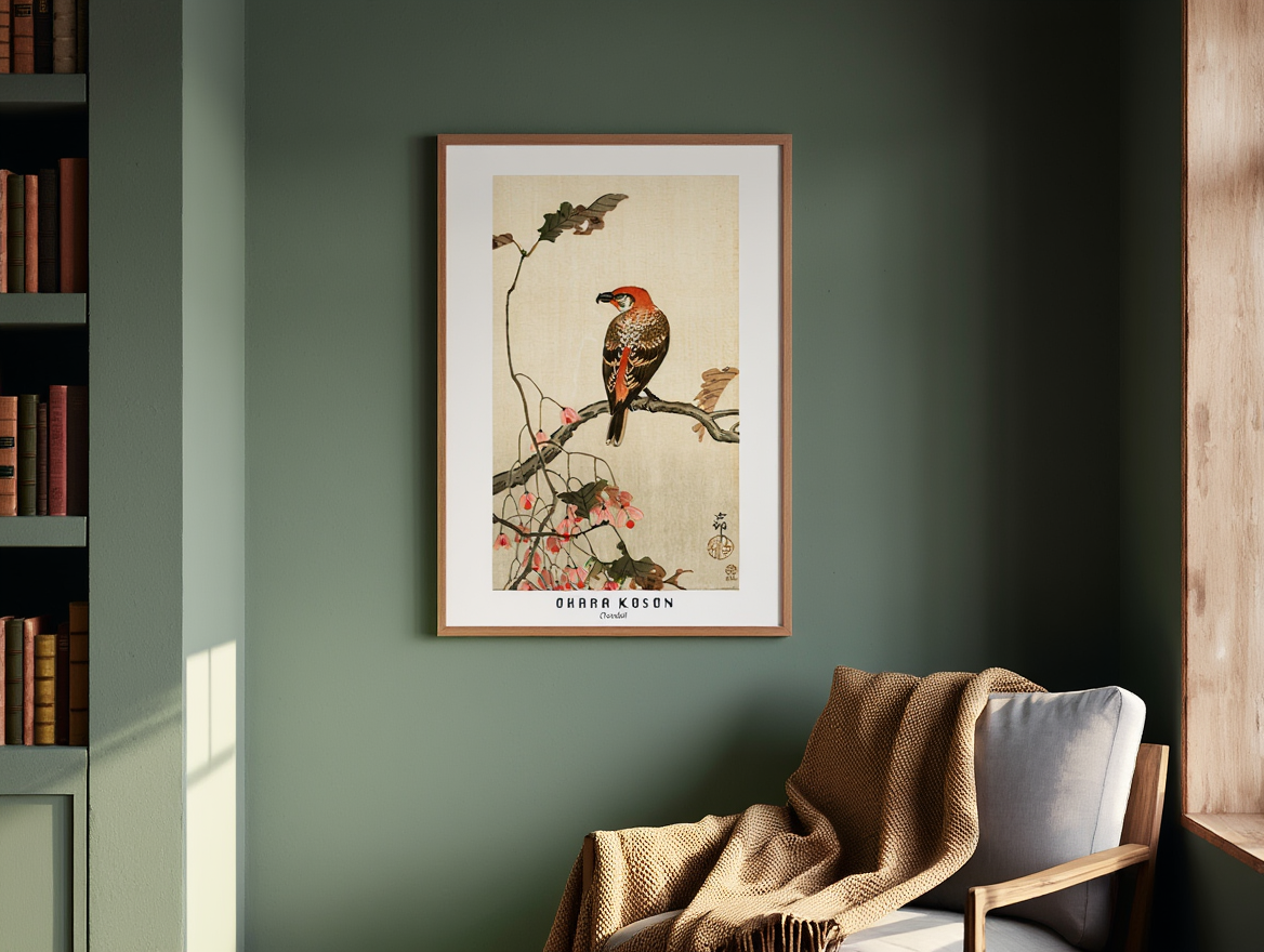 Ohara Koson - Crossbill Poster