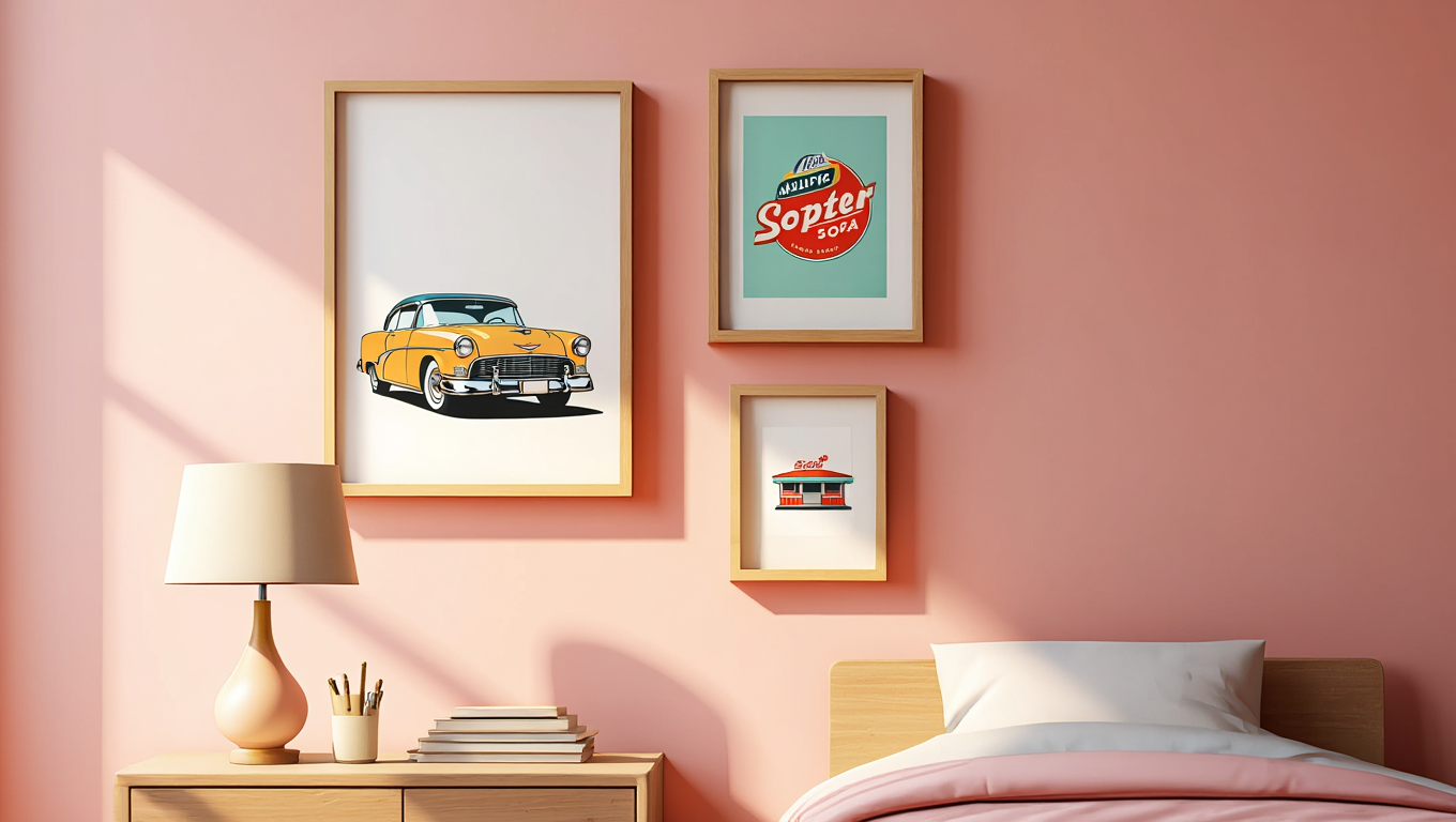 Retro Classics – 3-Piece Wall Art Set