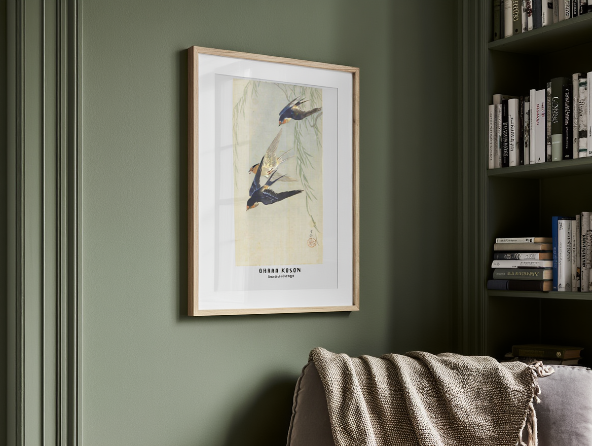 Ohara Koson - Three Birds in Full Flight