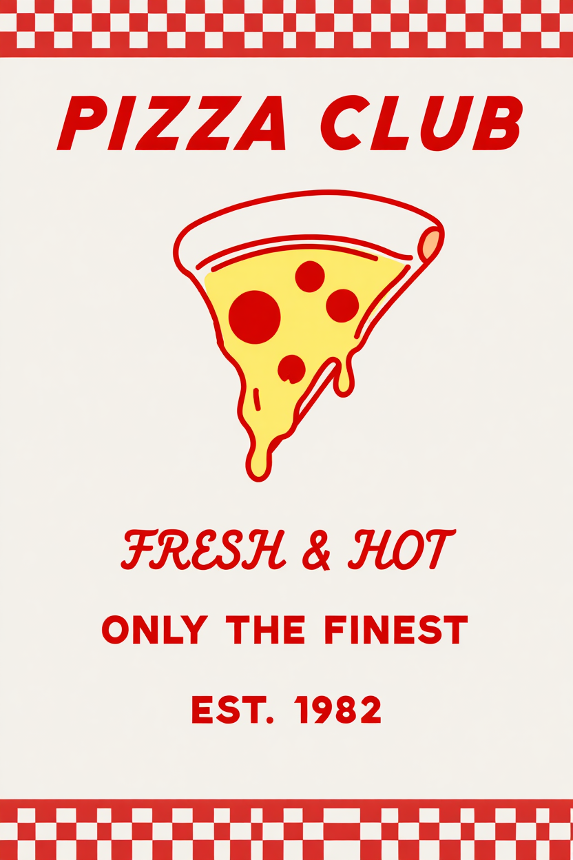 6 Retro Kitchen Posters – Pasta, Pizza & Coffee Love Canvas Wall Art for Living Room and Dining Decor