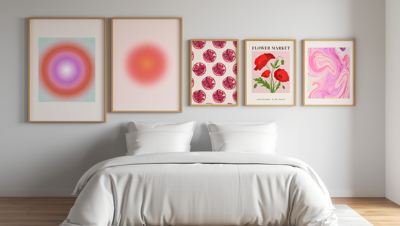 Dopamine Delights: 5 Joyful Wall Art Prints