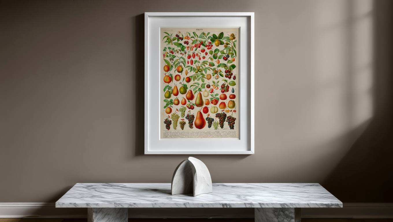 Adolphe Millot - Fruits III Poster