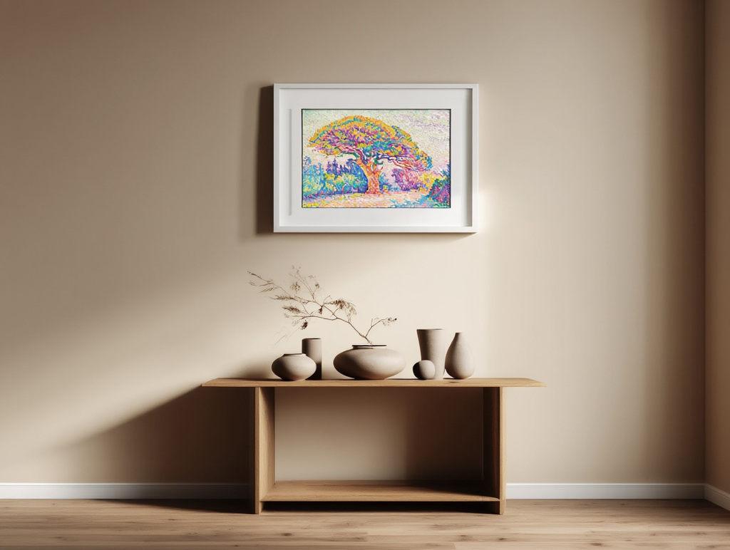 Paul Signac - Fyrretræet ved Saint Tropez | HakyArts