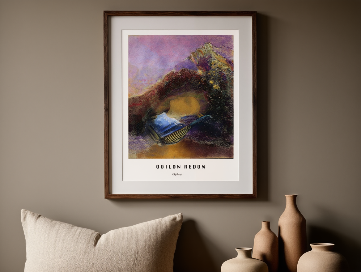 Odilon Redon - Orpheus Poster