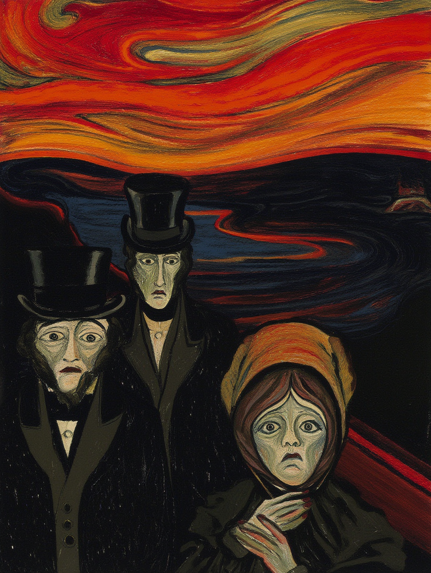 Set of 4 Edvard Munch Prints – Iconic Expressionist Wall Art - Hakyarts