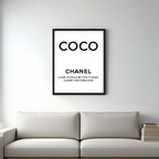 Coco Chanel – Vintage Fashion Poster Art Print - Hakyarts