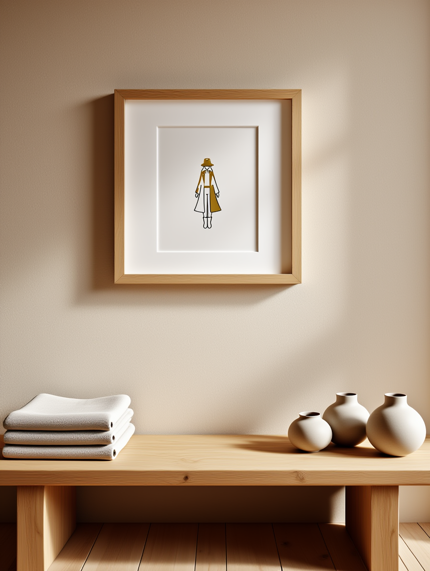 Gilded Minimal – Tiny Figure Fashion Illustration