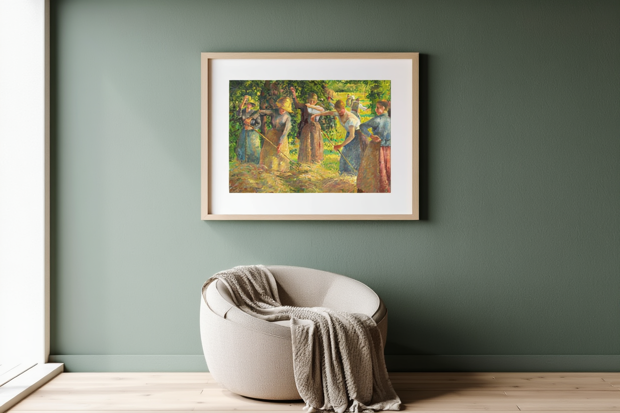 Camille Pissarro - Hay Harvest at Éragny