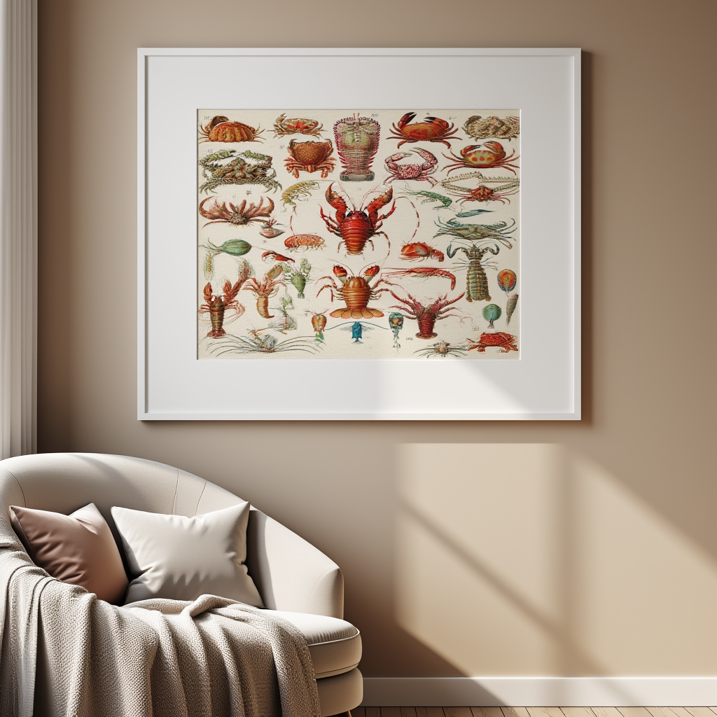 Adolphe Millot - Crustacés Poster