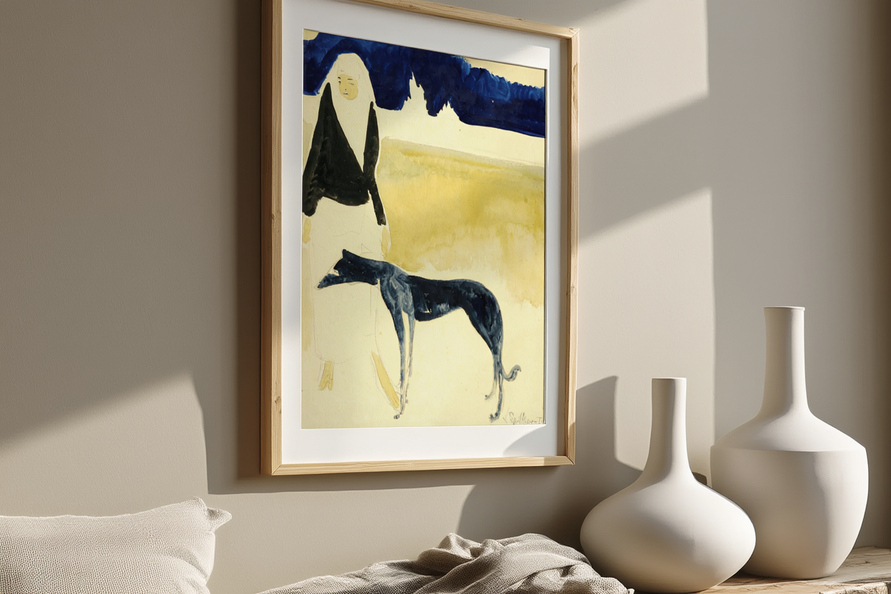 Léon Spilliaert - Femme Au Lévrier