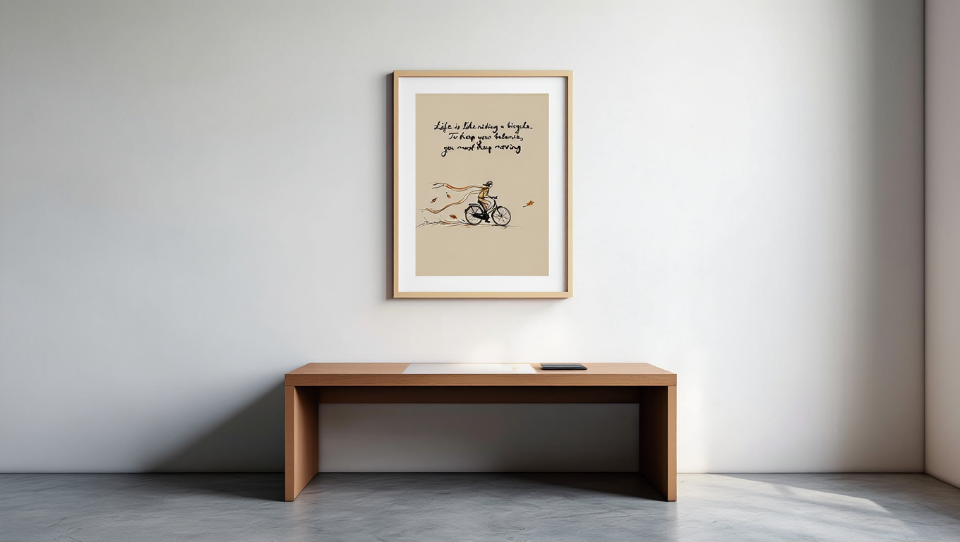 Bicycle Life – Quote Single Print
