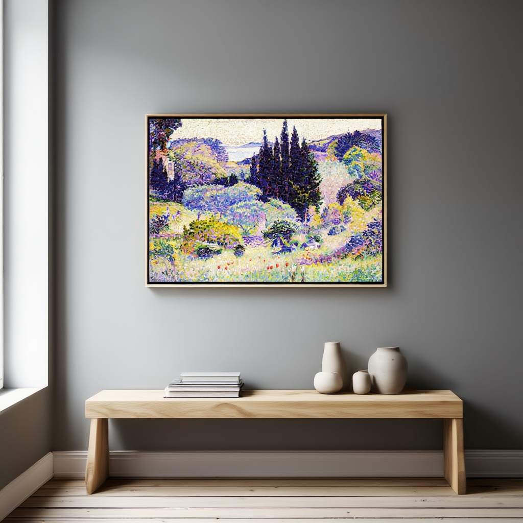 Henri-Edmond Cross - Cypress-April