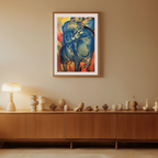 The Tower of the Blue Horses by Franz Marc – Expressionist Animal Art Print - Hakyarts