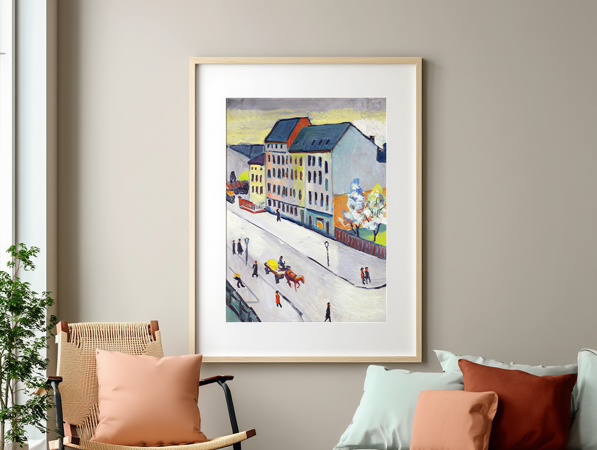 August Macke - Our street in Gray