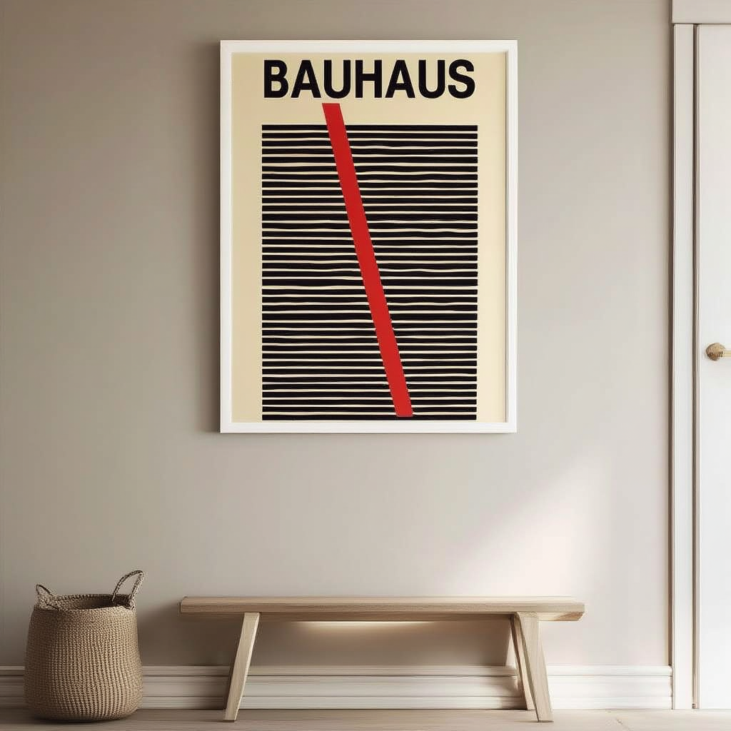 Geometric Harmony – Bauhaus Minimalist Print