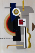 Machine grise avec flèche II (1926) de Willi Baumeister – Estampe d'art abstrait moderniste