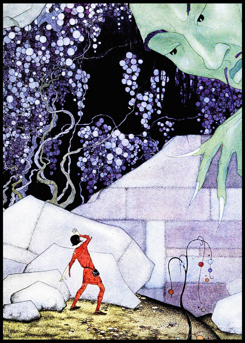 A part of the wall crumbled with a terrible noise - Hakyarts