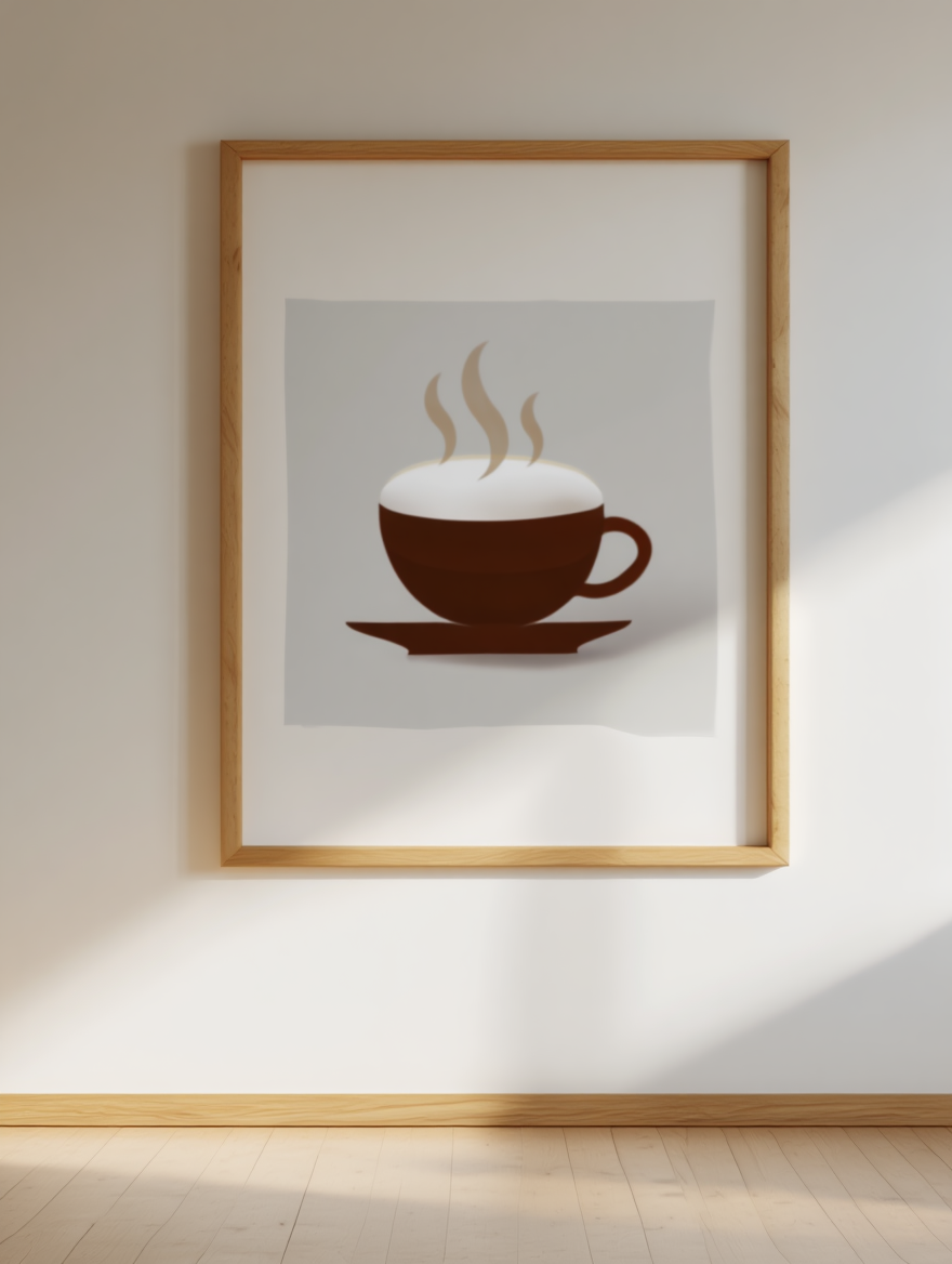 4 Coffee Posters – Minimalist Café Wall Art Prints