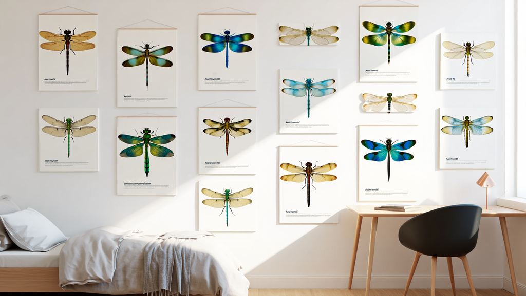 Dragonfly Specimen Posters – Set of 4