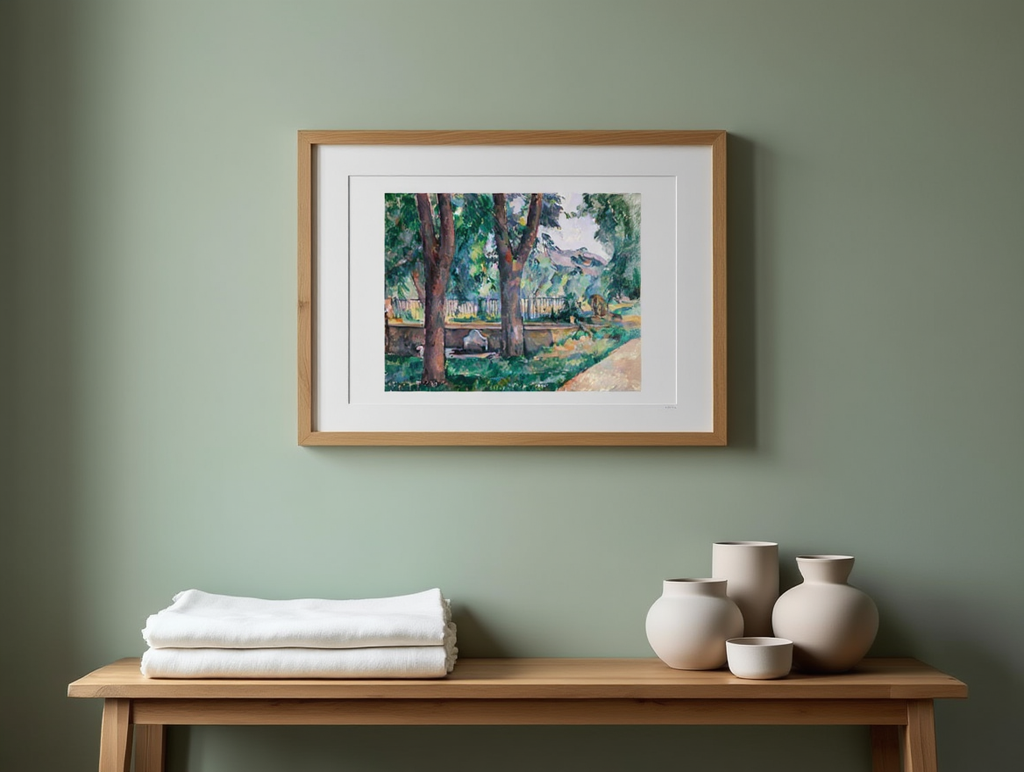 Paul Cézanne - The Pool at Jas de Bouffan Poster