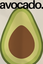 Avocado – Maximalist Art Print
