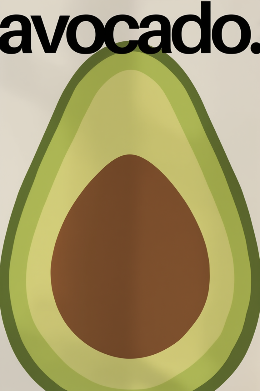 Maximalist Food & Playful Wall Art Set of 3 – Avocado, Ducks Brunch & Pasta Shapes Minimal Prints