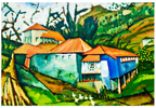 Amadeo de Souza-Cardoso - Small River House