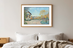 View of Marly-le-Roi from Coeur-Volant – Alfred Sisley Poster | Impressionist Landscape Art Print - Hakyarts