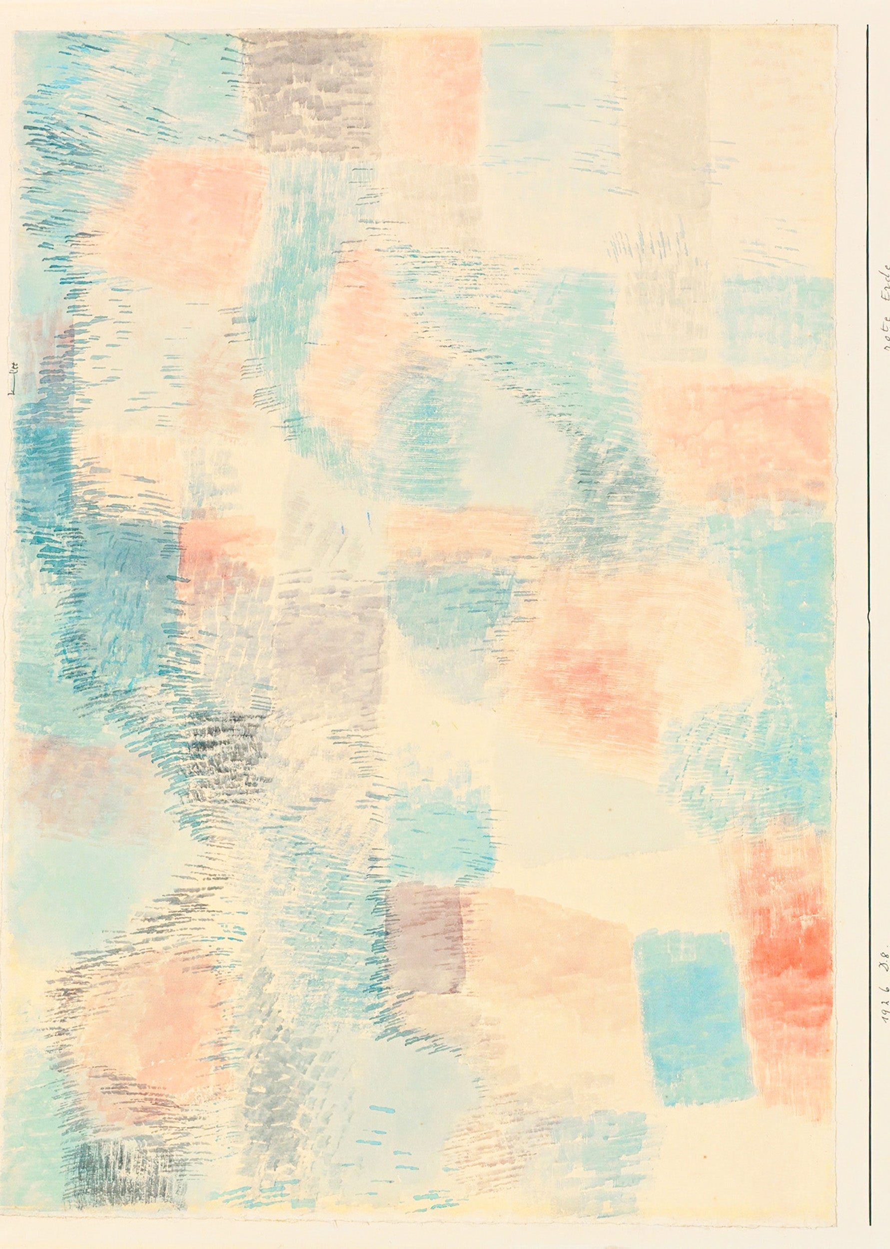 Set of 2 Workers + Red Earth by Paul Klee | Expressionist & Modernist Abstract Art Prints