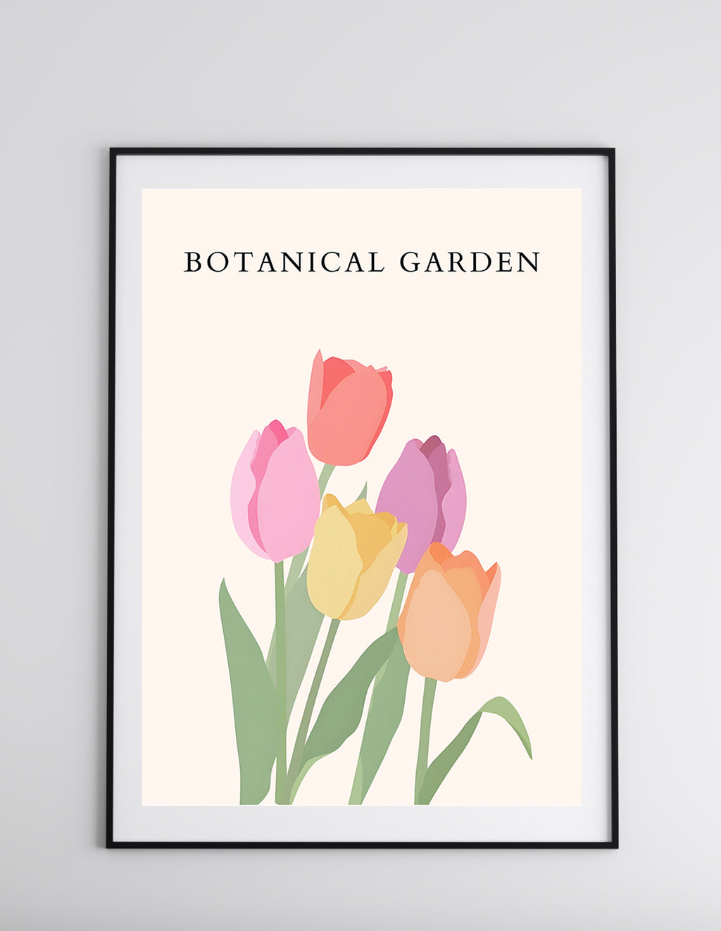 Tulips Botanical Flower Wall Print