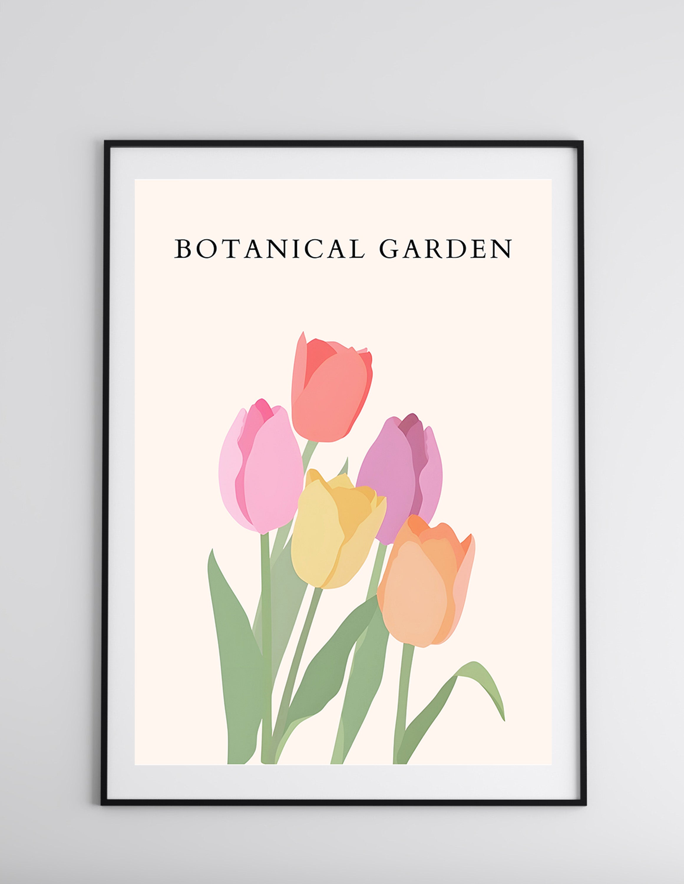 Tulips Botanical Flower Wall Print