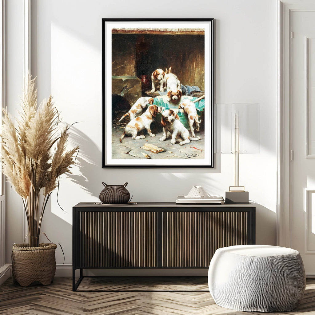 Beagle Puppies Feasting - Hakyarts