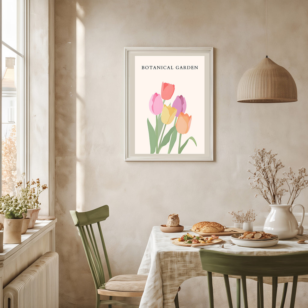 Tulips Botanical Flower Wall Print