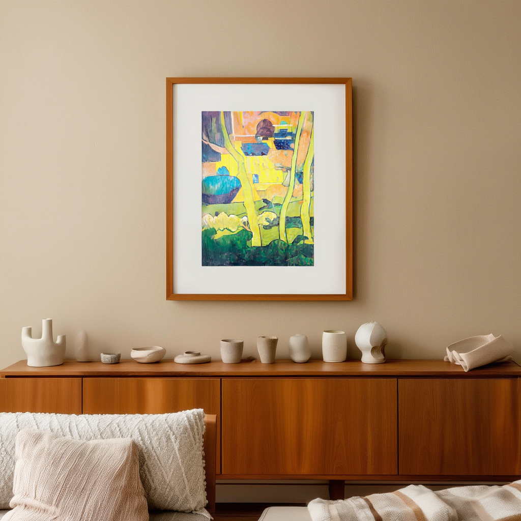 Decorative Landscape I – Jan Verkade Art Print | Early 20th-Century Dutch Poster