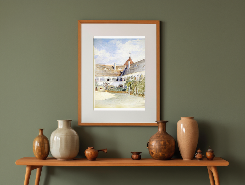 Maria Anzbach Arkadenhof – Marie Egner | Classic Landscape Art Print