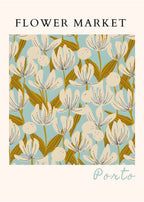 Vintage Wildflower Botanical Art Poster – Nature-Inspired Wall Print