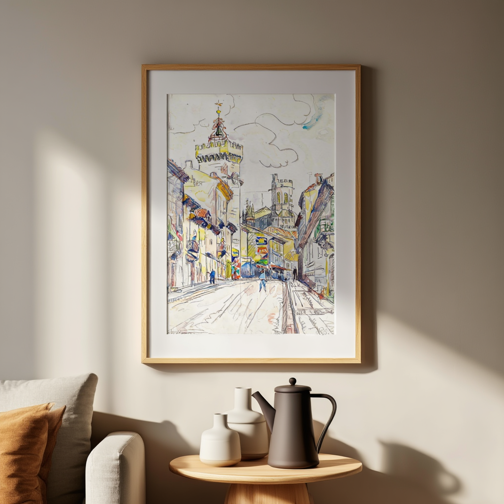 Viviers – Paul Signac (1933) | Pointillist Landscape Art Print