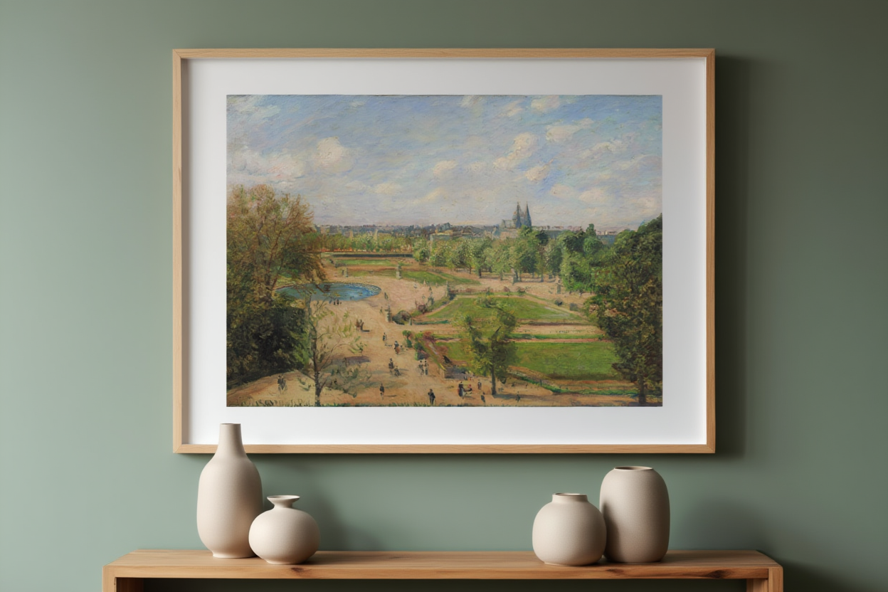 Camille Pissarro - The Garden of the Tuileries on a Winter Afternoon