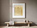 Leonardo da Vinci Poster – Vitruvian Man – Renaissance Art Print Wall Decor - Hakyarts