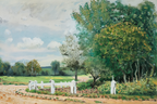 La Route de Verrières – Alfred Sisley Poster | Impressionist Landscape Art Print - Hakyarts