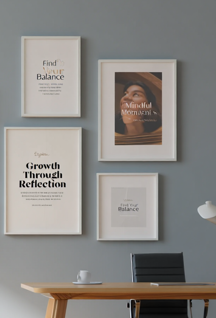 Body, Soul & Mind Art – Office Set of 4