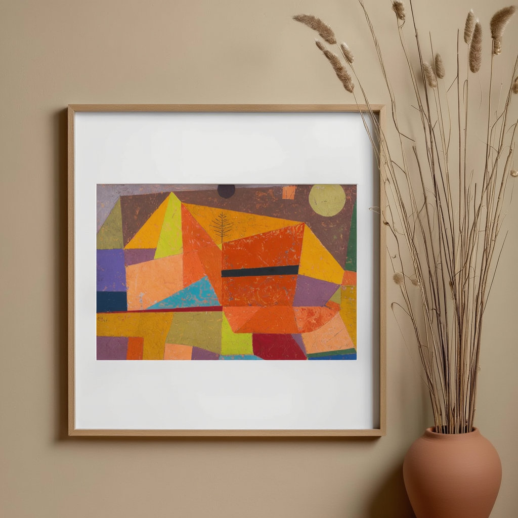 Paul Klee - Joyful Mountain Landscape