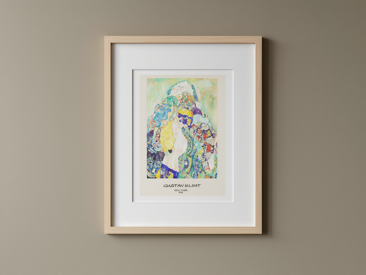 Gustav Klimt - Baby Cradle Poster