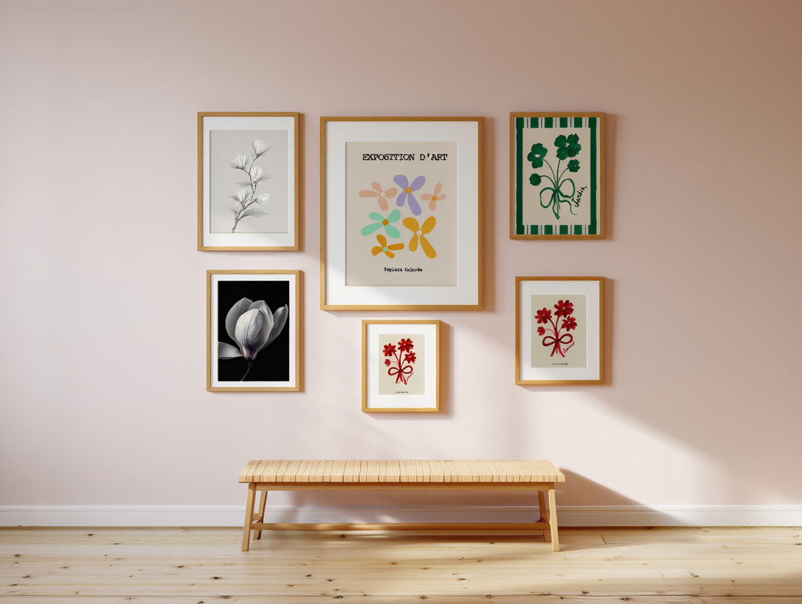 Golden Garden – Modern Botanical Print